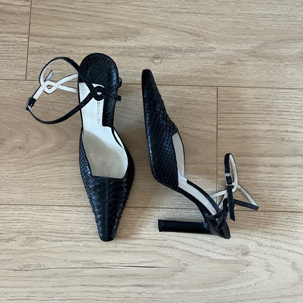 Barbara Bui Snake Skin Pumps